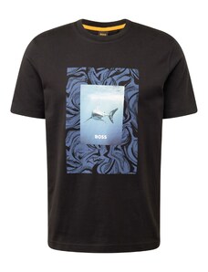 BOSS Marškinėliai 'Te_Tucan' opalo / šviesiai mėlyna / juoda / balta