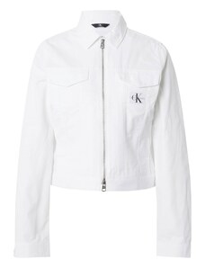 Calvin Klein Jeans Demisezoninė striukė 'LEAN' balta