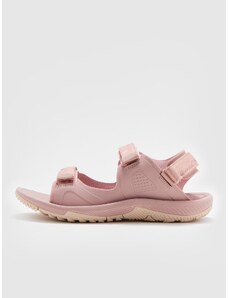 4F Moteriški sandalai - pudra rožinė spalva