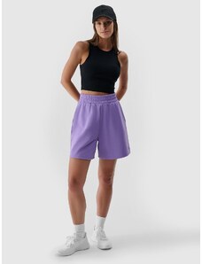4F Moteriški sportiniai šortai - violetiniai