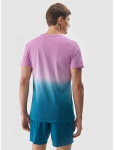 4F Vyriški T-shirt marškinėliai su grafika - violetiniai
