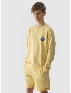 4F Sportinis neatsegamas džemperis be gobtuvo berniukams - geltonas