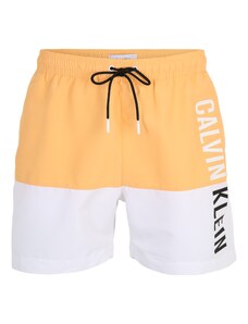 Calvin Klein Swimwear Maudymosi trumpikės oranžinė / juoda / balta