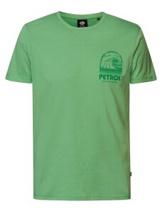 Petrol Industries Marškinėliai žalia / šviesiai žalia