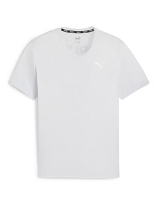 PUMA Sportiniai marškinėliai šviesiai pilka / juoda / balkšva