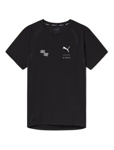 PUMA Sportiniai marškinėliai 'HYROX|PUMA Ultrabreath' juoda / balta