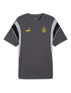 PUMA Sportiniai marškinėliai 'BVB FtblArchive' geltona / tamsiai pilka / juoda