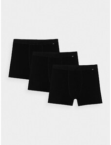 4F Vyriškas apatinis trikotažas šortukai (3-pack) - juodi