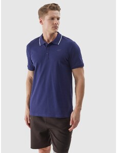4F Vyriški polo regular marškinėliai - tamsiai mėlyni