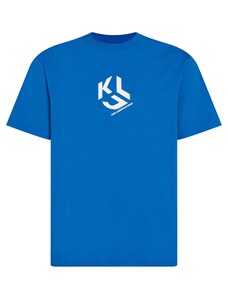 KARL LAGERFELD JEANS Marškinėliai mėlyna / balta