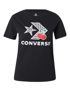 CONVERSE Marškinėliai žalia / raudona / juoda / balta