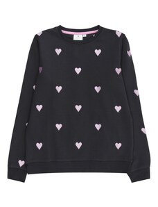 The New Megztinis be užsegimo 'HEART' šviesiai rožinė / juoda