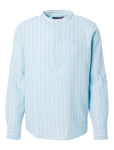 INDICODE JEANS Marškiniai 'Lif' šviesiai mėlyna / balta