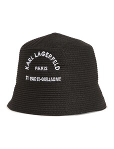 Karl Lagerfeld Skrybėlaitė 'Rue St-Guillaume' juoda / balta