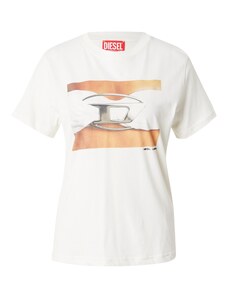 DIESEL Marškinėliai 'REGS' kupranugario / smėlio / šviesiai pilka / balta