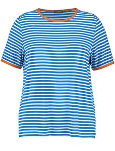 SAMOON Marškinėliai mėlyna / oranžinė / balta