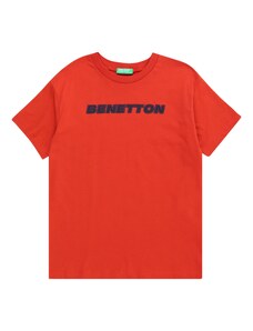 UNITED COLORS OF BENETTON Marškinėliai tamsiai mėlyna / kraujo spalva