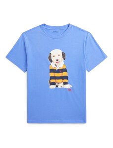 Polo Ralph Lauren Marškinėliai 'DOGTEEM1' mėlyna / geltona / juoda / balta