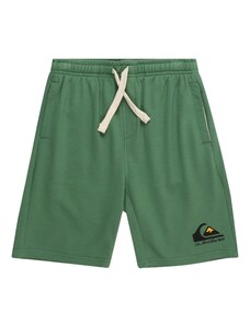 QUIKSILVER Sportinės kelnės 'EASY DAY' žalia / oranžinė / juoda