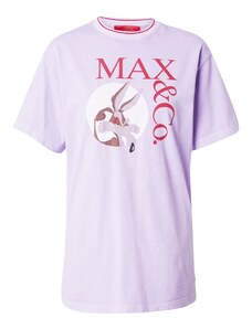 MAX&Co. Marškinėliai 'IZZY' ruda / alyvinė spalva / raudona / juoda