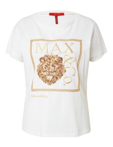 MAX&Co. Marškinėliai 'DREAM' ruda / auksas / žalia / balta