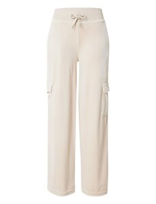 Juicy Couture Laisvo stiliaus kelnės 'AUDREE' smėlio spalva / sidabrinė