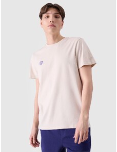 4F Vyriški T-shirt regular marškinėliai su grafika - smėlio spalvos