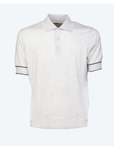 BRUNELLO CUCINELLI Polo shirt with contrasting profiles
