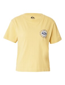 QUIKSILVER Marškinėliai 'UNISCREENSS' tamsiai mėlyna / pastelinė geltona / balta