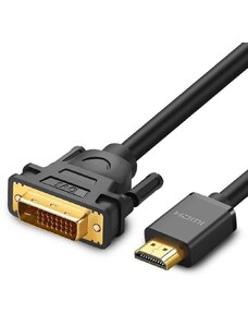 Gamintojas nenurodytas kabelio adapteris DVI adapteris 24 + 1 kaištis (vyriškas) - HDMI (vyriškas) FHD 60 Hz 1,5 m juodas (HD106 11150) ()