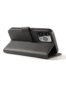 Gamintojas nenurodytas Magnetinis dėklas, skirtas Motorola Moto E32 dangčiui su atverčiamu piniginės stovu juodos spalvos