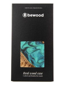 Gamintojas nenurodytas Medžio ir dervos dėklas Samsung Galaxy A54 5G Bewood Unique Turquoise - turkio ir juodos spalvos