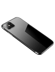 Gamintojas nenurodytas Skaidrios spalvos korpusas Gelinis TPU dangtelis su metaliniu rėmeliu, skirtas Samsung Galaxy A33 5G , juodos spalvos