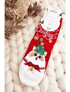 Gamintojas nenurodytas Moteriškos kalėdinės kojinės su raudonu katinu ()