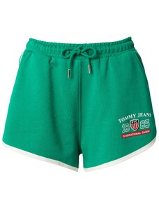 Tommy Jeans Kelnės 'ARCHIVE GAMES' tamsiai mėlyna / žolės žalia / raudona / balta