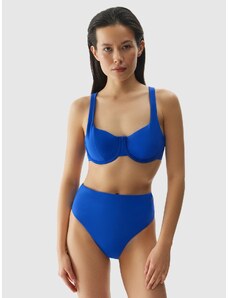 4F Moteriško maudymosi kostiumėlio bikini viršus - kobalto spalvos