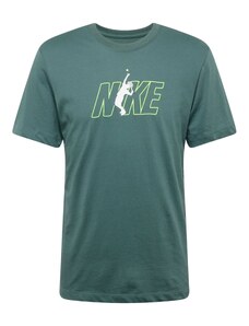NIKE Sportiniai marškinėliai šviesiai žalia / tamsiai žalia / balta