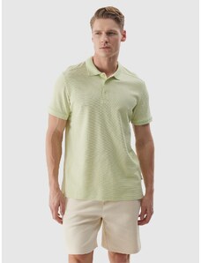 4F Vyriški polo regular marškinėliai - žali