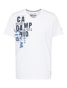 CAMP DAVID Marškinėliai melsvai pilka / juoda / balta