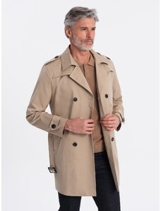 Ombre Clothing Pavasarinis paltas - tamsiai smėlio C269
