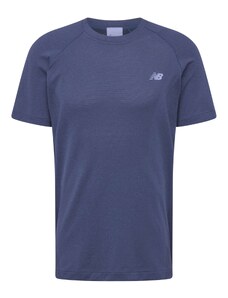 new balance Sportiniai marškinėliai 'Athletics' šviesiai mėlyna / tamsiai mėlyna