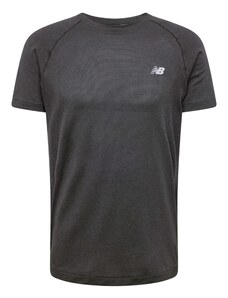 new balance Sportiniai marškinėliai 'Athletics' pilka / juoda