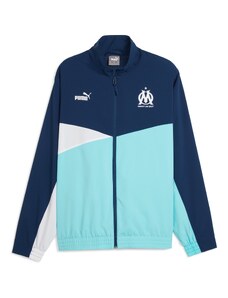 PUMA Džemperis treniruotėms 'Olympique de Marseille' azuro spalva / tamsiai mėlyna / balta