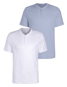 H.I.S Marškinėliai mėlyna / balta