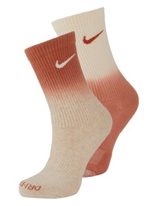 Nike Sportswear Kojinės 'Everyday Plus' smėlio spalva / oranžinė