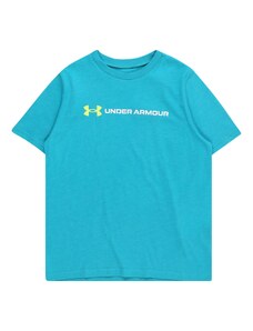 UNDER ARMOUR Sportiniai marškinėliai neoninė mėlyna / neoninė geltona / balta
