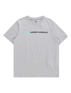UNDER ARMOUR Sportiniai marškinėliai vandens spalva / pilka / juoda
