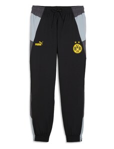 PUMA Sportinės kelnės 'BVB' geltona / pilka / tamsiai pilka / juoda