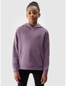 4F Sportinis neatsegamas, džemperis su gobtuvu mergaitėms - violetinis