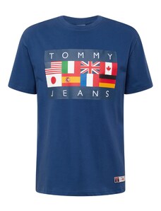 Tommy Jeans Marškinėliai 'ARCHIVE GAMES' tamsiai mėlyna / žaliosios citrinos spalva / kraujo spalva / balta